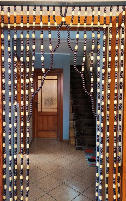 ZASŁONA kotara drewniana KORALIKI DO DRZWI parawan