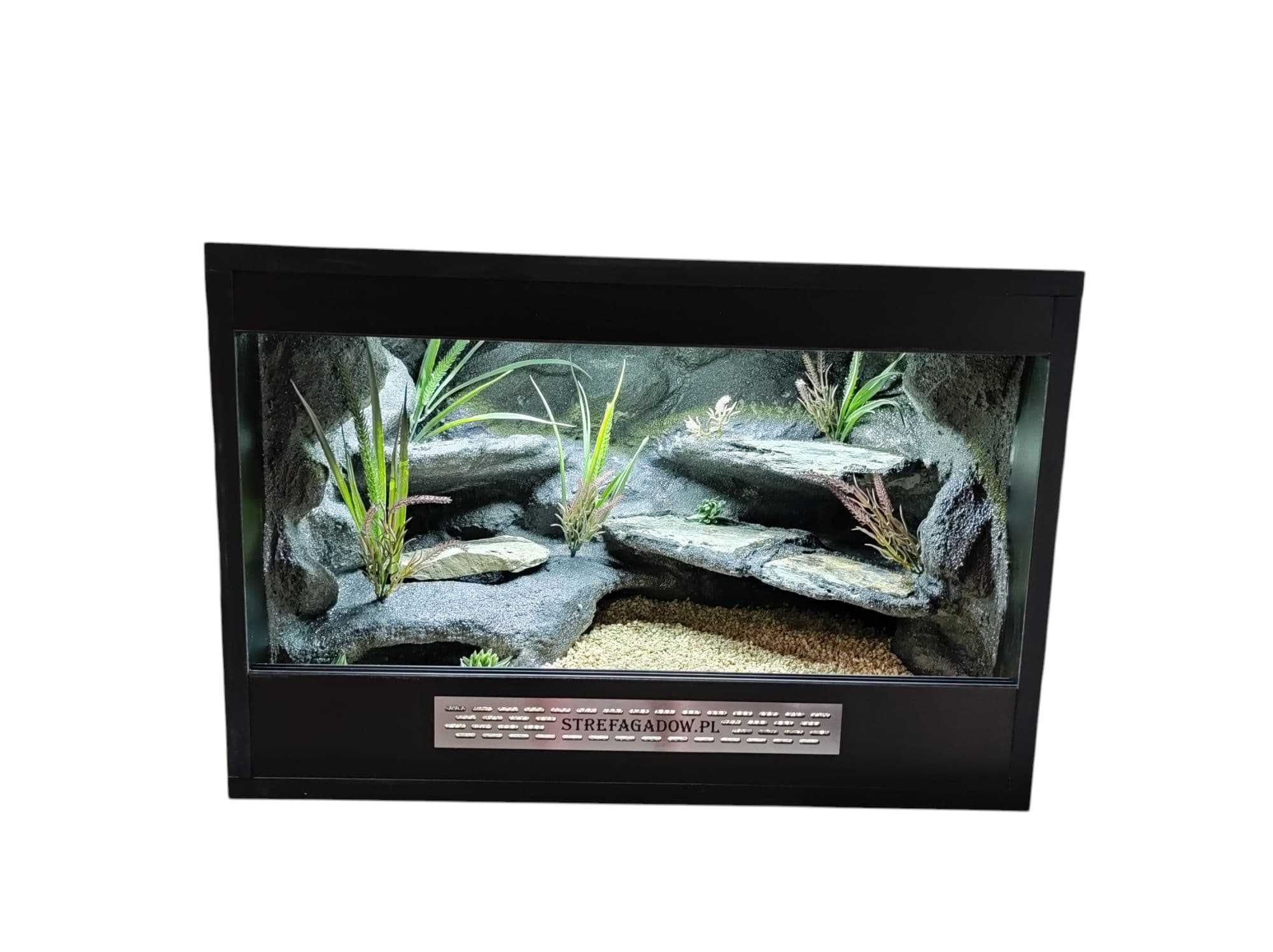 Terrarium pustynne nr739 60/40/40 dla gekona lamparciego DOSTĘPNE