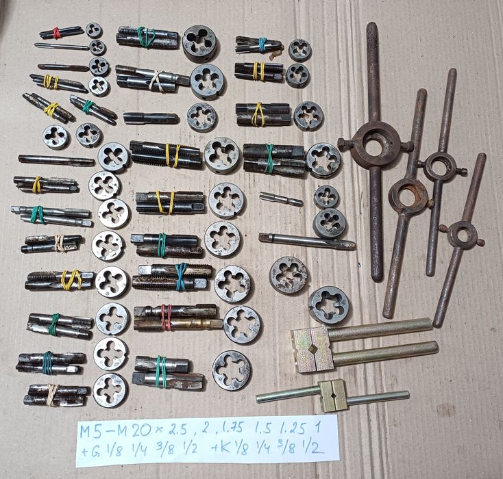 Набор невживаних радянських розверток інструмент слюсарний токарний