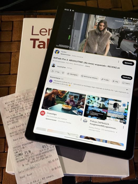 Tablet LENOVO Tab M9 4GB/64GB Wi-Fi Gwar do 11.2026 Paragon (Wrocław)