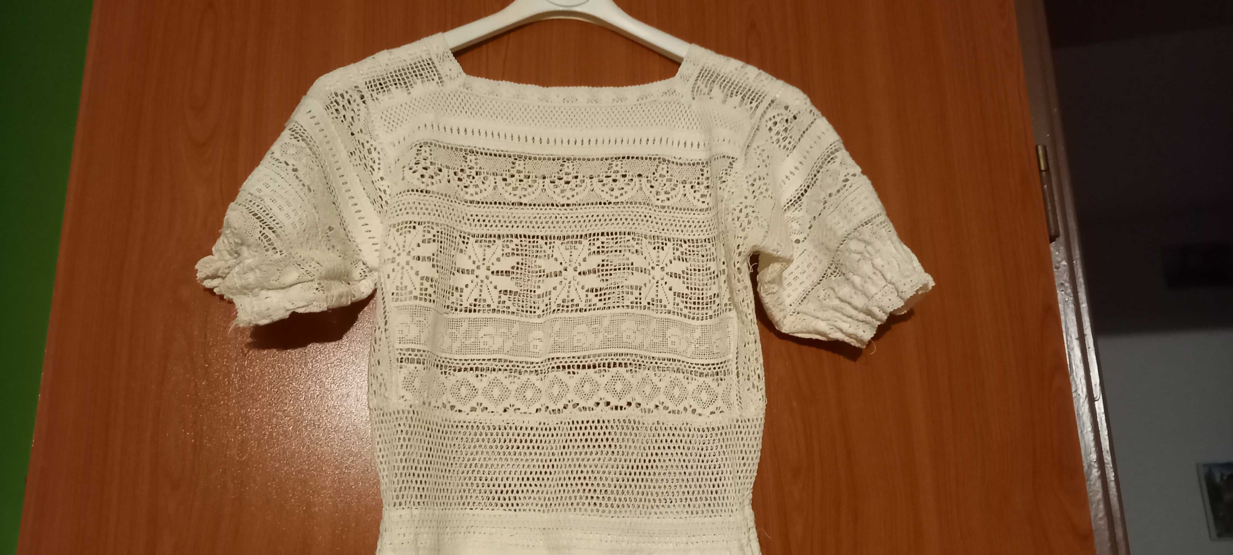 Biała koronkowa sukienka damska 34 XS