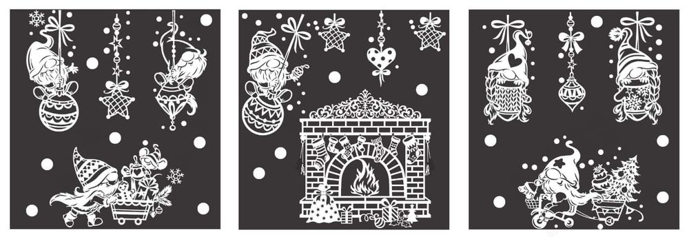 Новорічні наліпки вікна. Приймаю замовлення