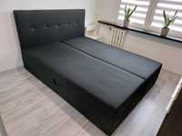 Łóżko kontynentalne 160x200 czarne
