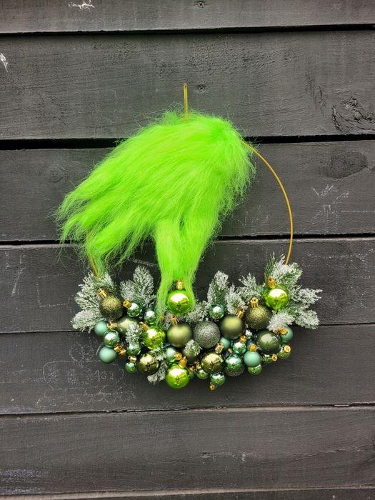 Świąteczny wianek Grinch