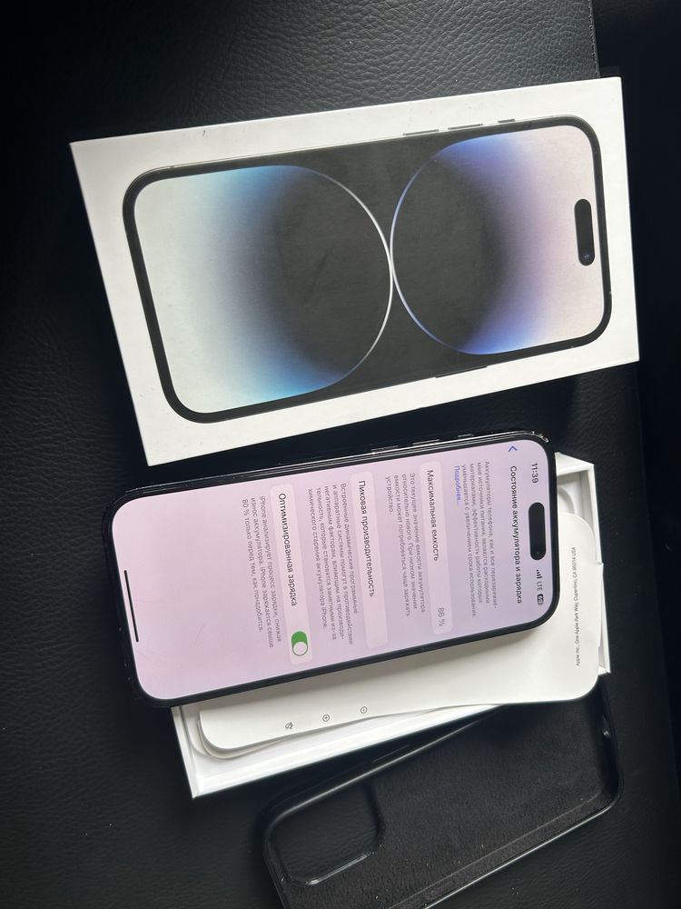 Продам телефон iphone 14 pro 128gb esim 89%