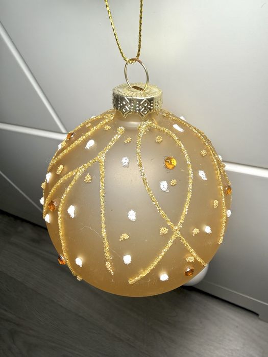 4 bolas natal grandes vidro - novas