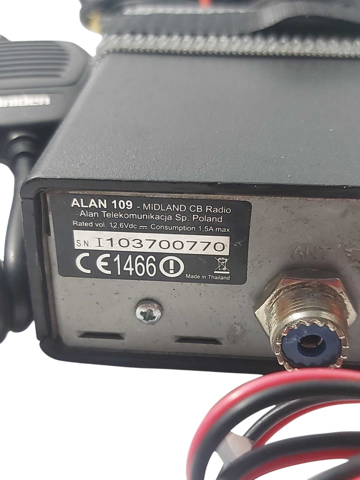 Radio CB MIDLAND Alan 109+antena  CB