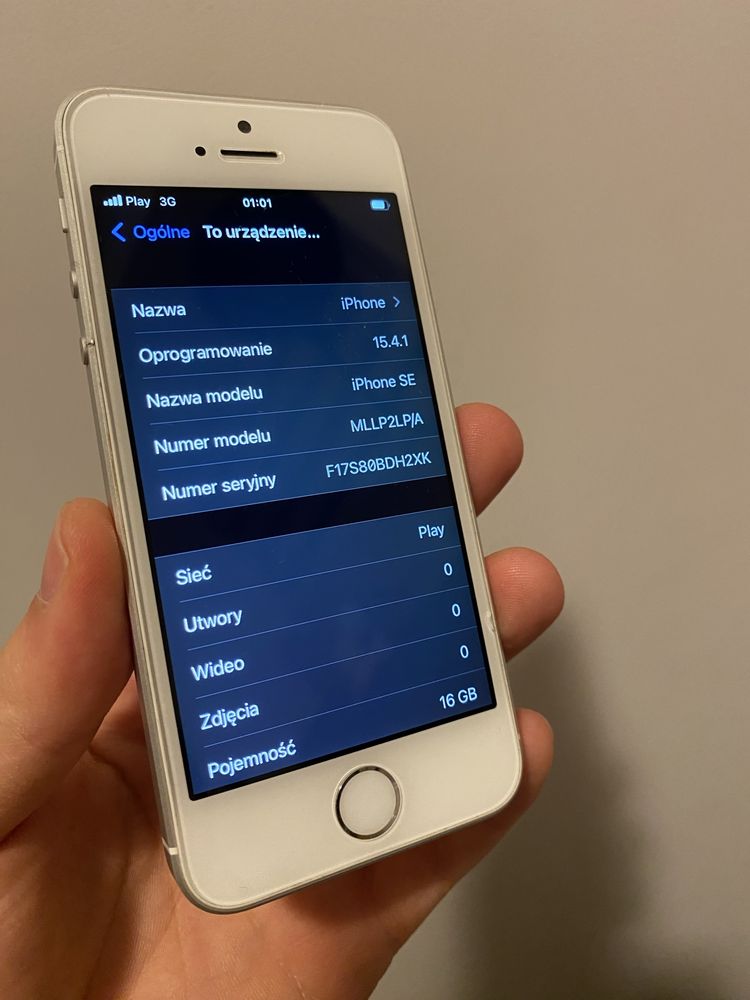 Iphone SE 2016 bateria 87% 16GB generacja 1 Sprawny apple iphon OKAZJA