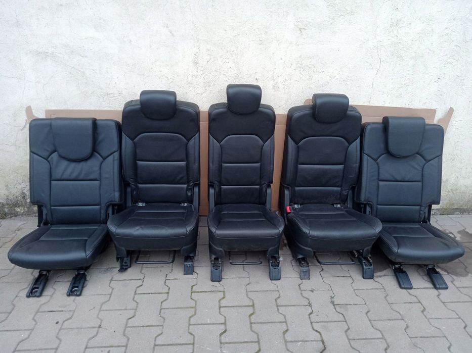 kia carens iv fotele tył 2 i 3 rząd skóra ! 2013-17r