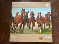 Puzzle Corner Piece Wild Horses koń konie 1000
