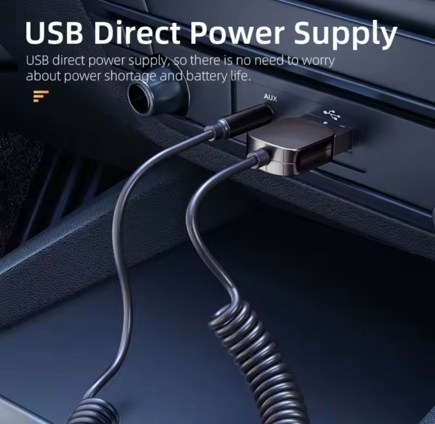Transmiter Bluetooth AUX do auta - Essager BT 5.0 - NOWY