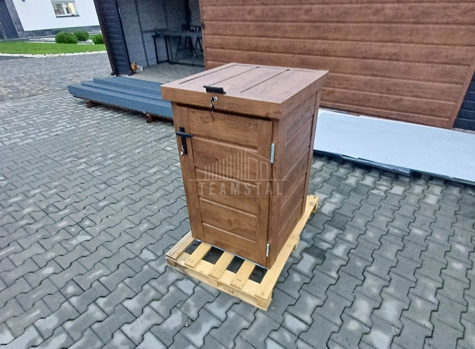 Zabudowa kosza wiata śmietnikowa obudowa 80x70x120 cm 1x240L  TS951