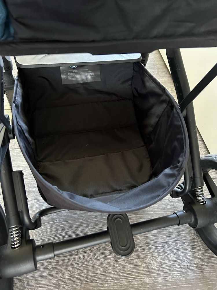 Cybex balios s lux - River blue - niebieski - czarny - spacerówka