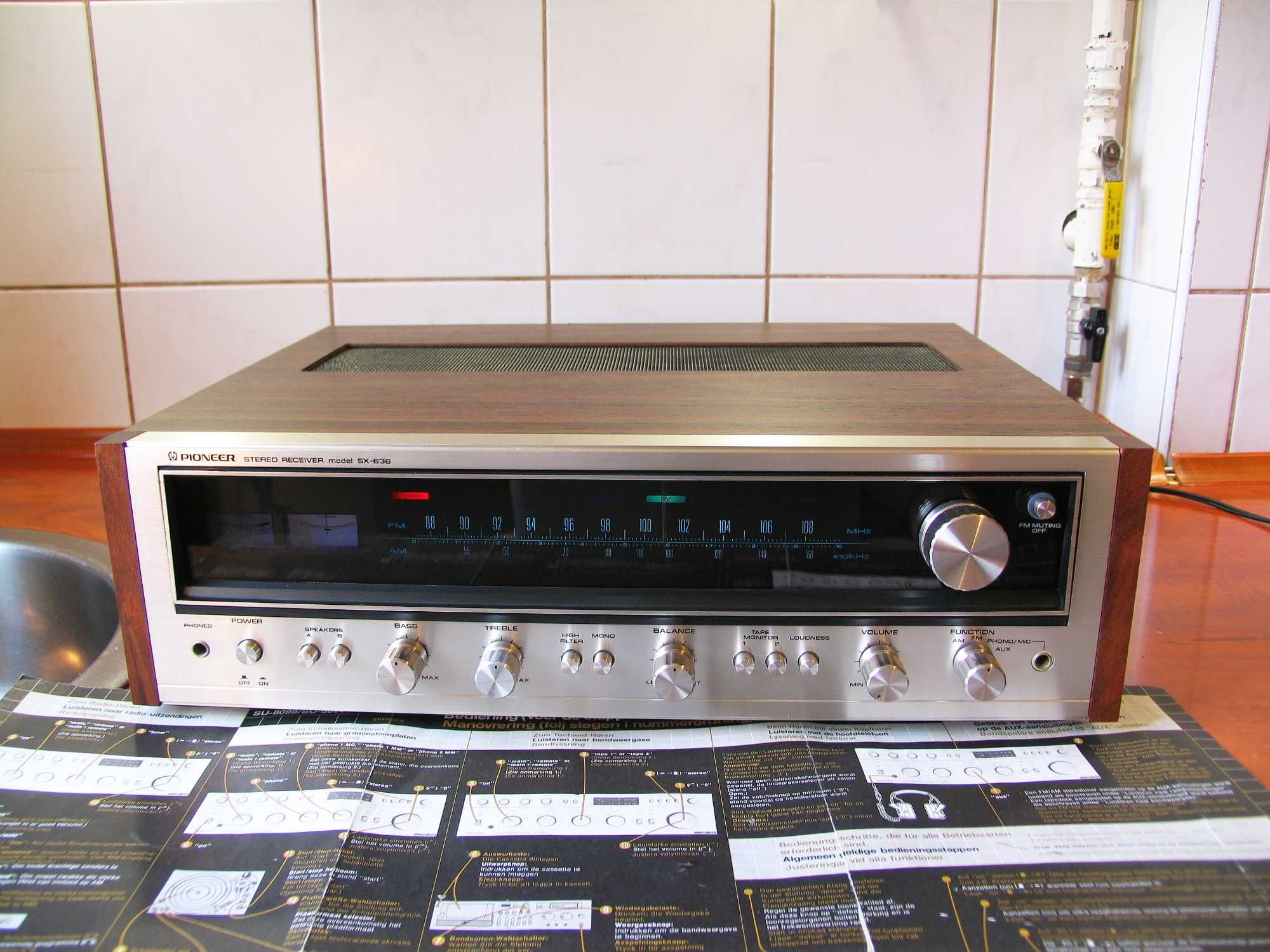 Pioneer SX-636 / Amplituner - Super Stan  '' Vintage ''