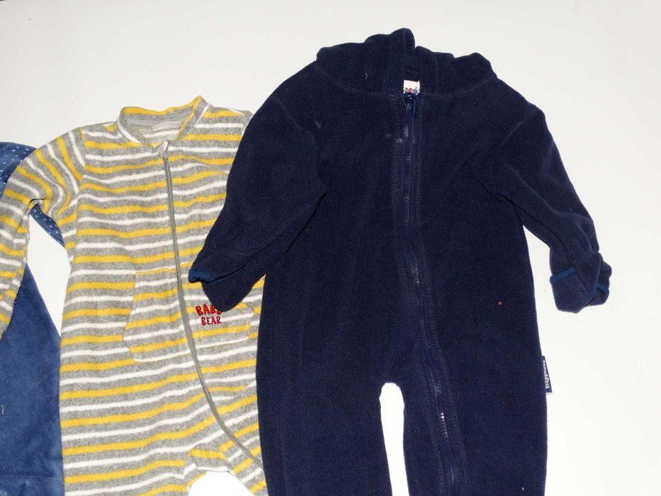 _Fajny Zestaw ciepłych pajacyków dla chłopca R.74/80