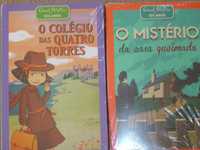 Livros O Mistério da casa queimada e O Colégio das quatro torres