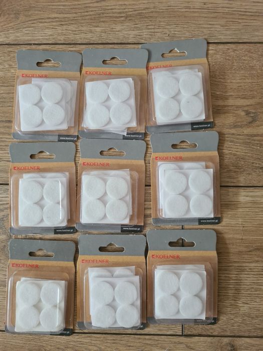 Zestaw 108 szt ślizgacze filcowe Koelner okrągłe podkładki pod krze