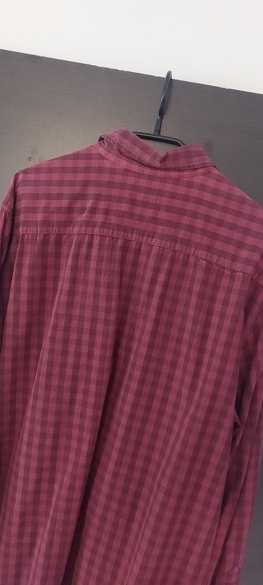 Koszula czerwona in extenso regular fit klasyczna XL 100% bawełna