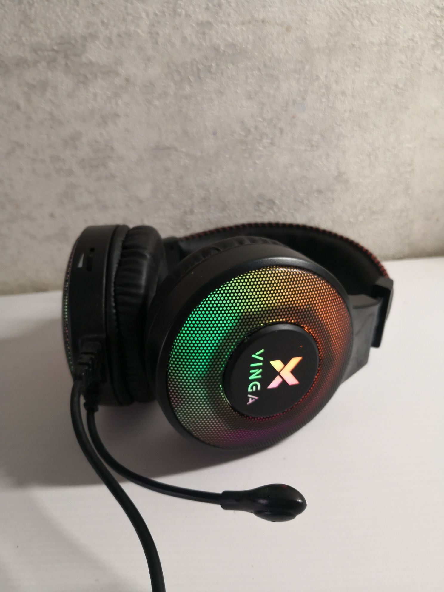 Навушники Vinga HSCU-100 Gaming LED Black