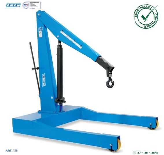 Grua de duplo efeito 2000kg mod. 138 OMCN NOVA