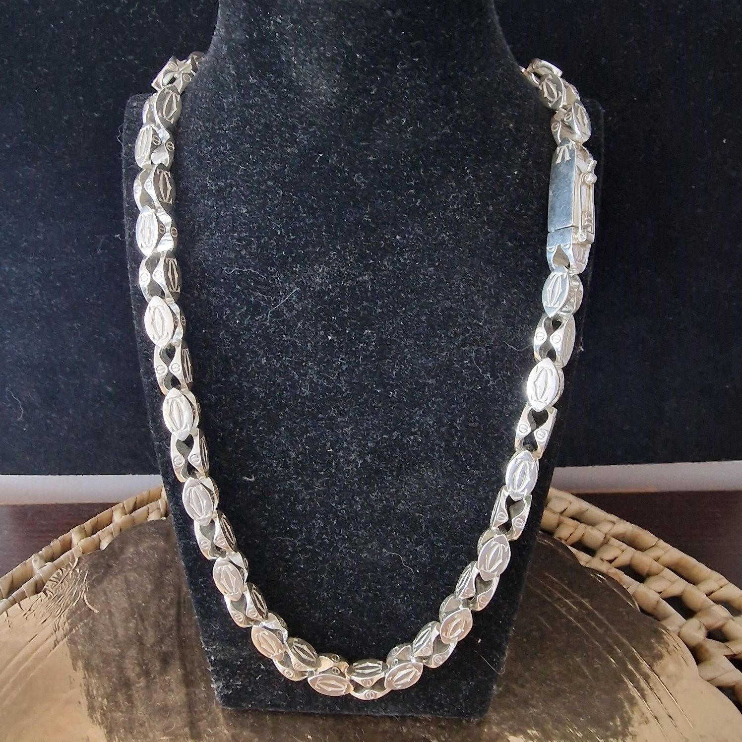 Srebny cartier mega gruby 180.96 gram
