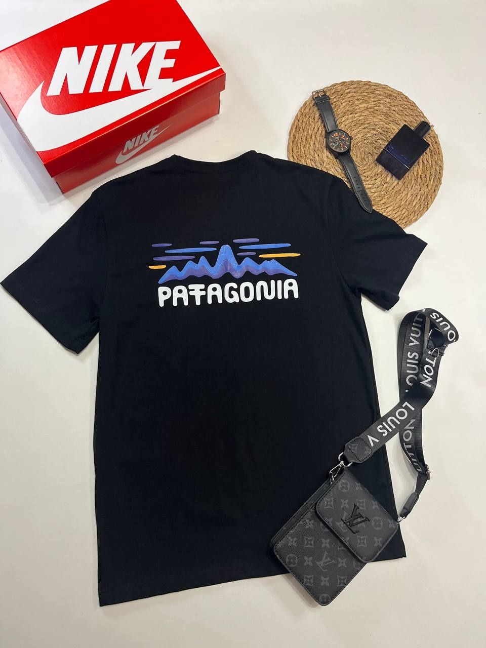 Футболка чоловіча/Патагонія/Футболка чорна / Patagonia/дешево