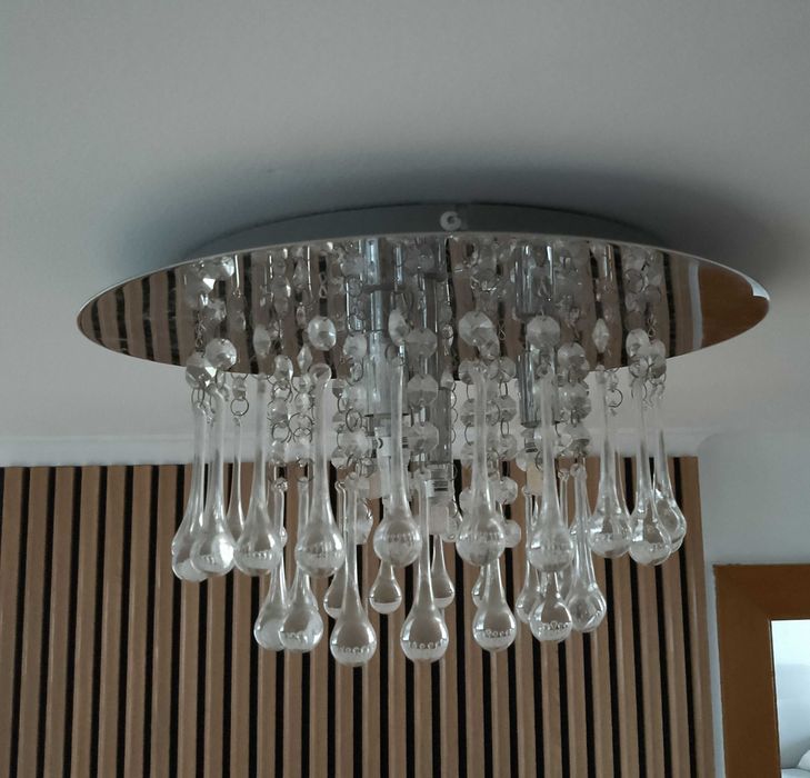 Plafon kryształowy lampa wisząca LED