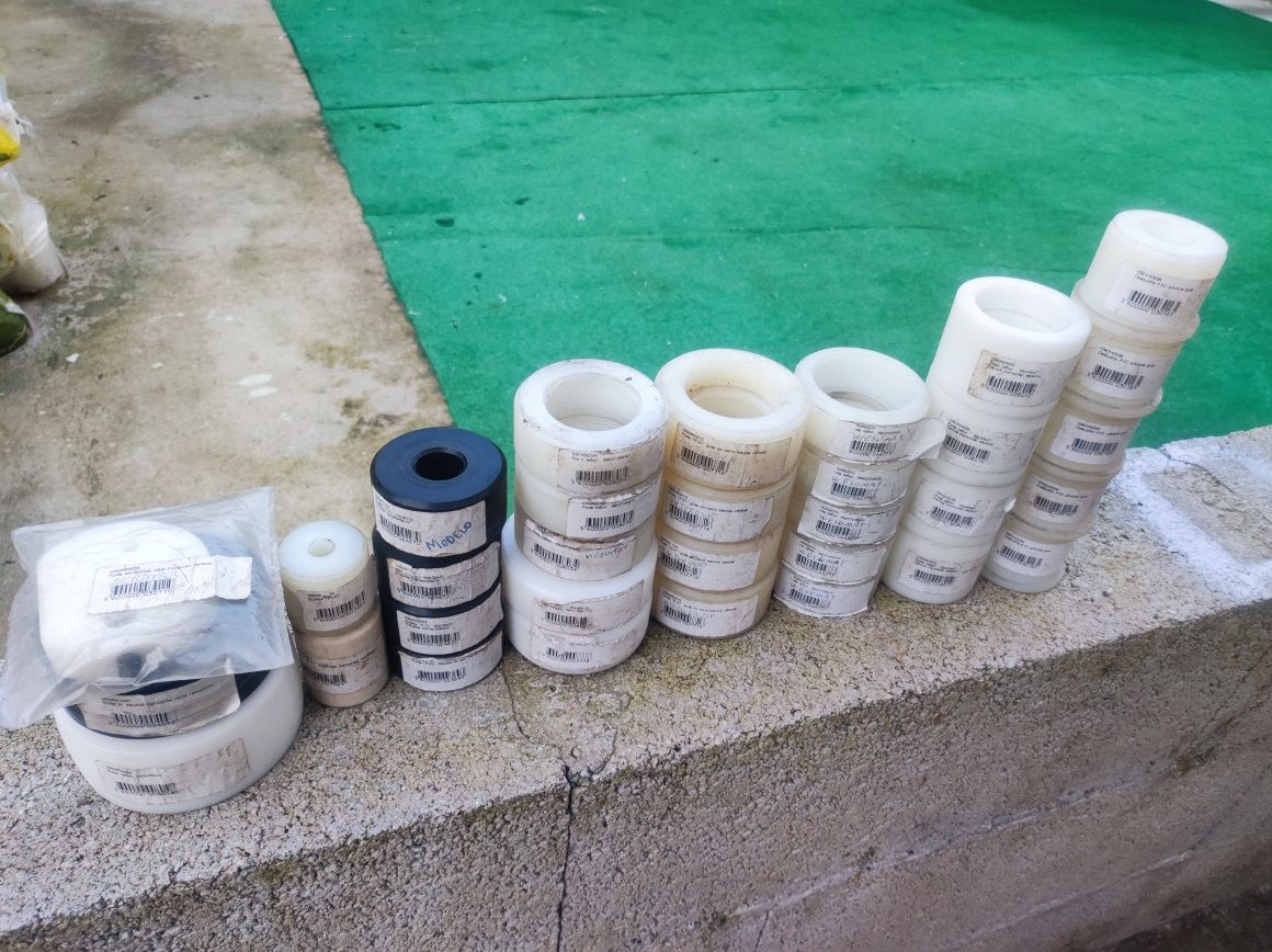 Lote de rodas e casquilhos