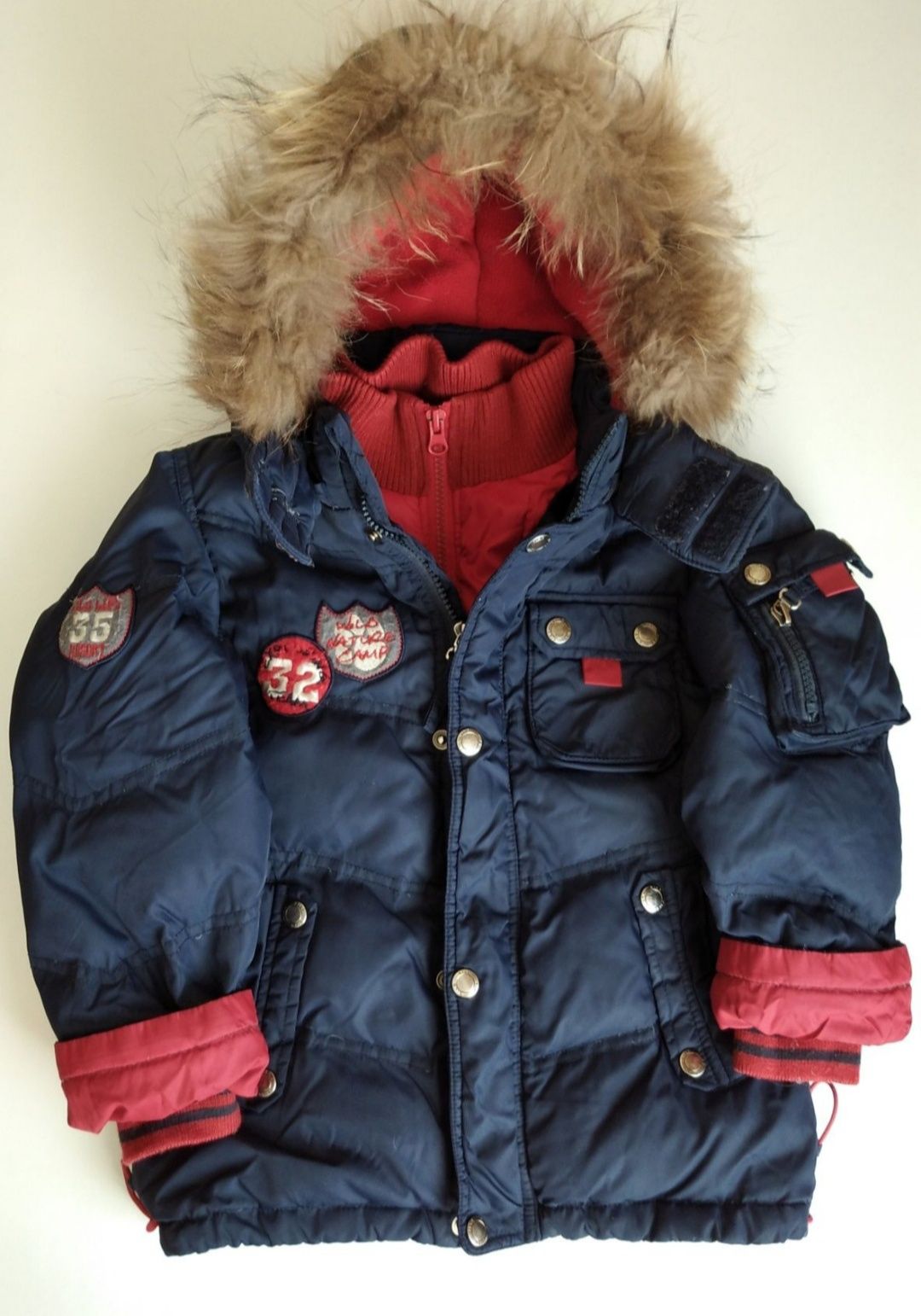 Зимняя куртка, пуховик для мальчика  4-5лет.