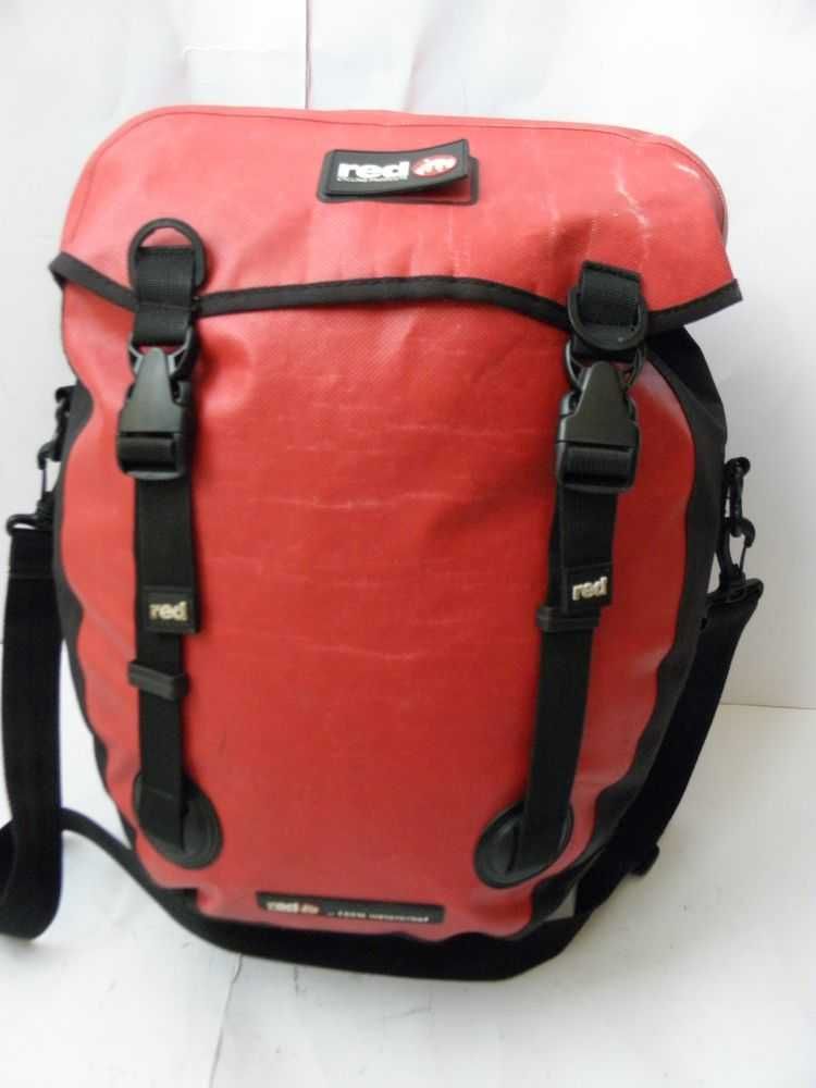 Sakwa torba bag rowerowa RED waterproof 40x33x18cm
