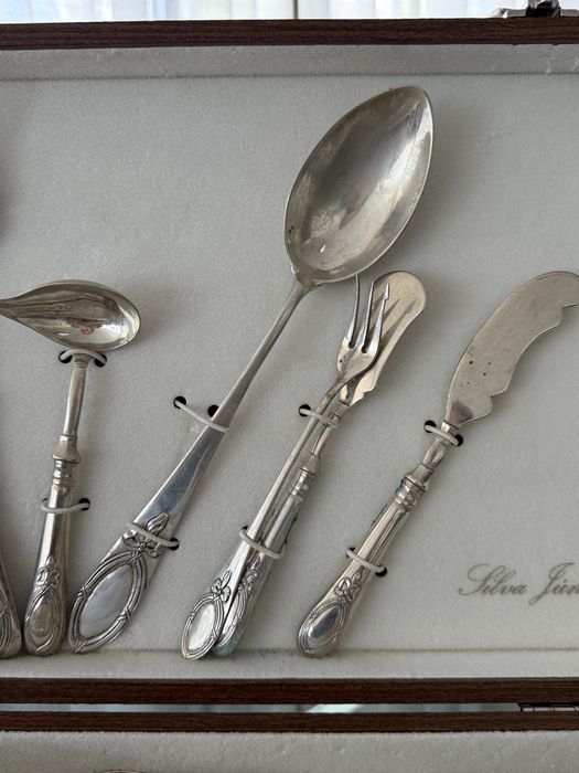 Faqueiro de Prata c/ contraste Javali