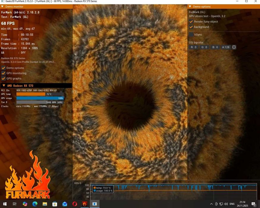 Видеокарта Shaphire RX570 4gb ddr4 256bit