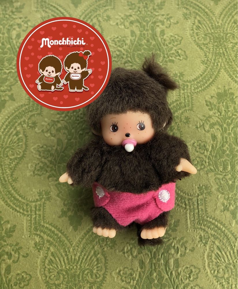 Nowa małpka Monchhichi Sekiguchi miniatura mini dziewczynka Japonia