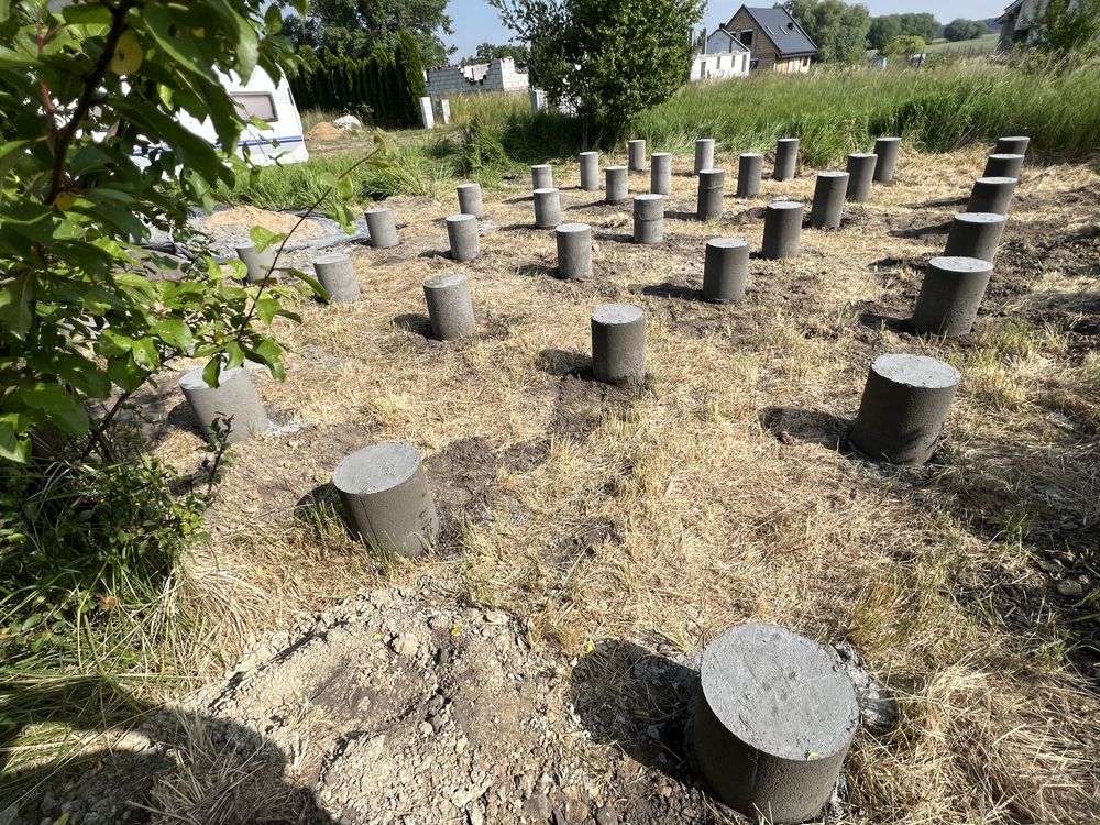 Fundament na palach  /słupach /punktowy / stopy fundamentowe