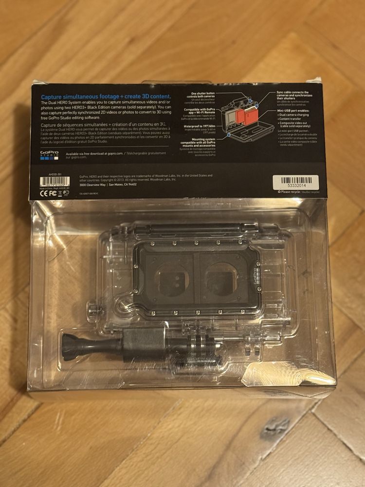 Podwójna obudowa do GOPRO HERO 3/3+/4. NOWA