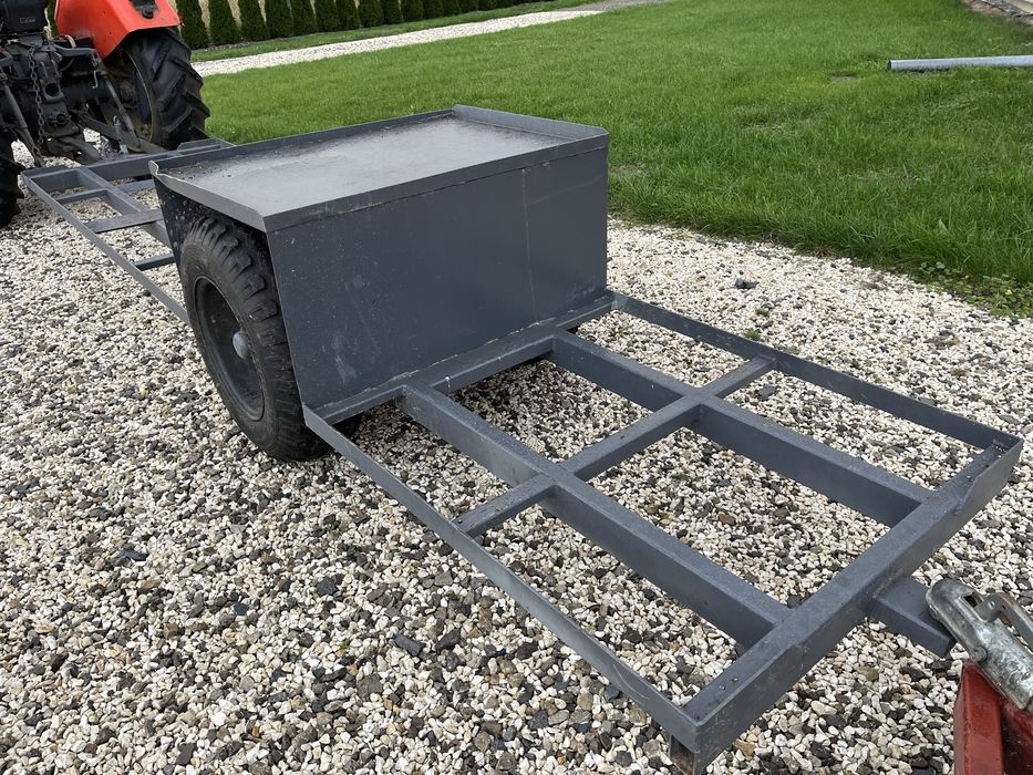 Wózek Sadowniczy na 3 skrzynie. Przyczepka sadownicza na 3 skrzynie