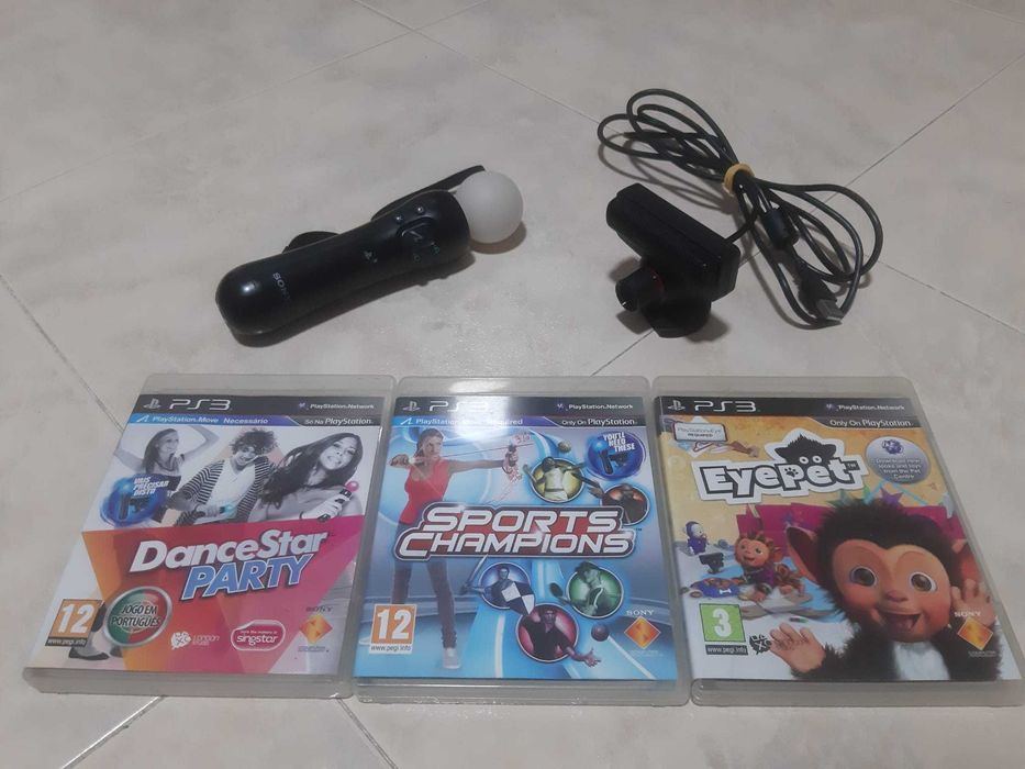 Comando move + Camera + 3 Jogos