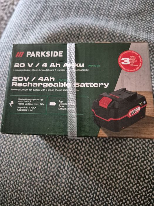 Bateria parkside 4 ah