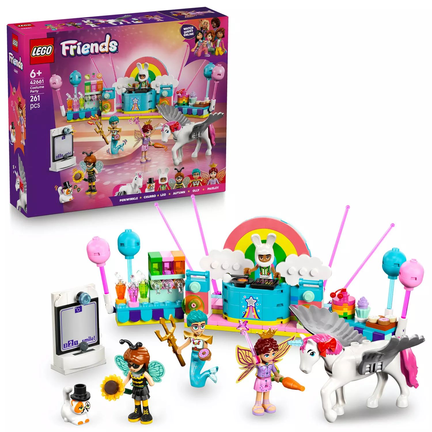 LEGO Friends Bal przebierańców z jednorożcem i wróżką 42661