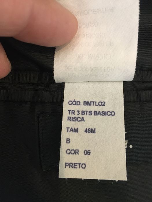 Fato Homem Tng preto