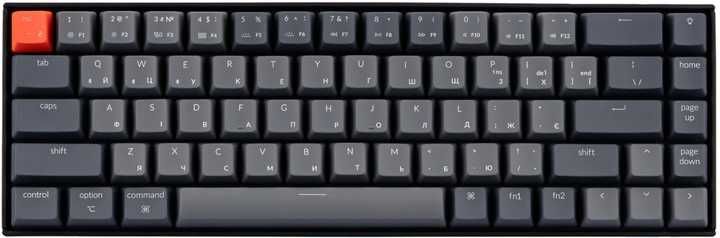 Keychron K6 68 Key Gateron Blue White LED USB/Bluetooth Black