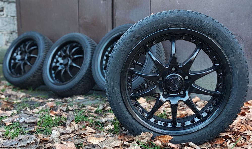 Komplet 4 kół aluminiowych Alutec Kyro z oponami zima 225/45 R17 BMW