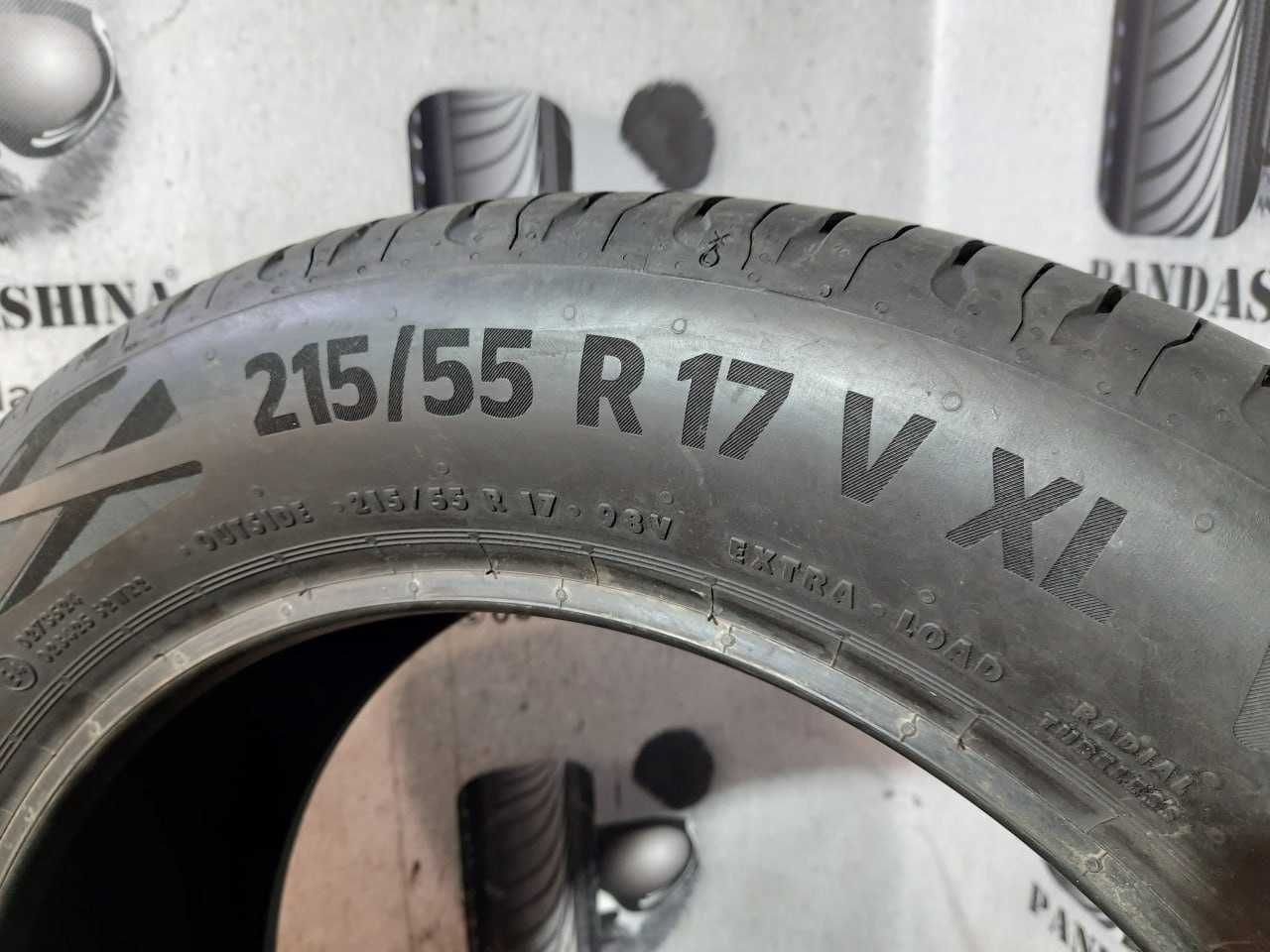 Шини 215/55 R17 CONTINENTAL EcoContact 6 б/в літо склад