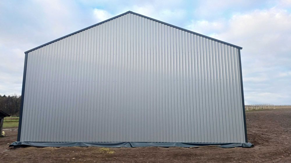 Hala stalowa / magazyn zbożowy 12x25x5