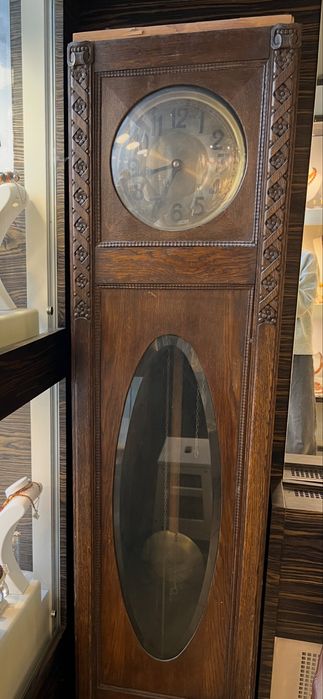 Piękny zegar antyk orzech