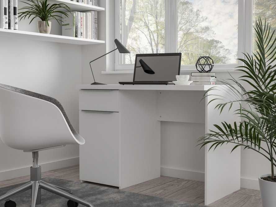 Solidne biurko w kolorze biały mat! od ręki!