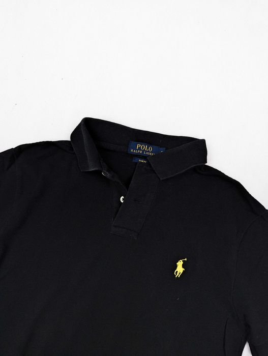 Polo Ralph Lauren czarna koszulka polo slim fit S