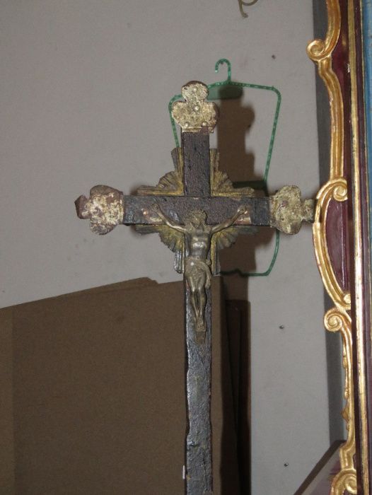 Pianha com Crucifixo - Cristo crucificado, muito antigo