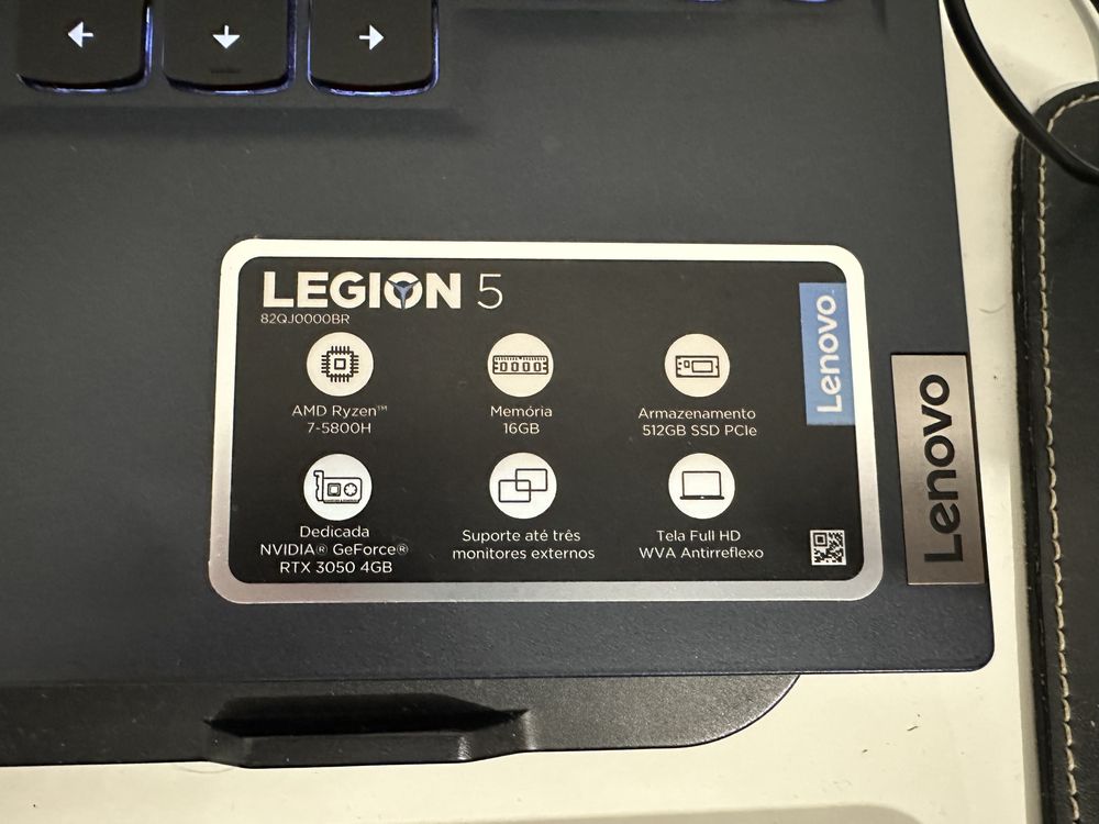 Portátil Lenovo Legion 5 | SSD 512GB | 16GB RAM | RTX 3050 4GB