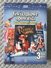 "Rudolf Czerwononosy Renifer..." - BOX 3 DVD FOLIA!!!